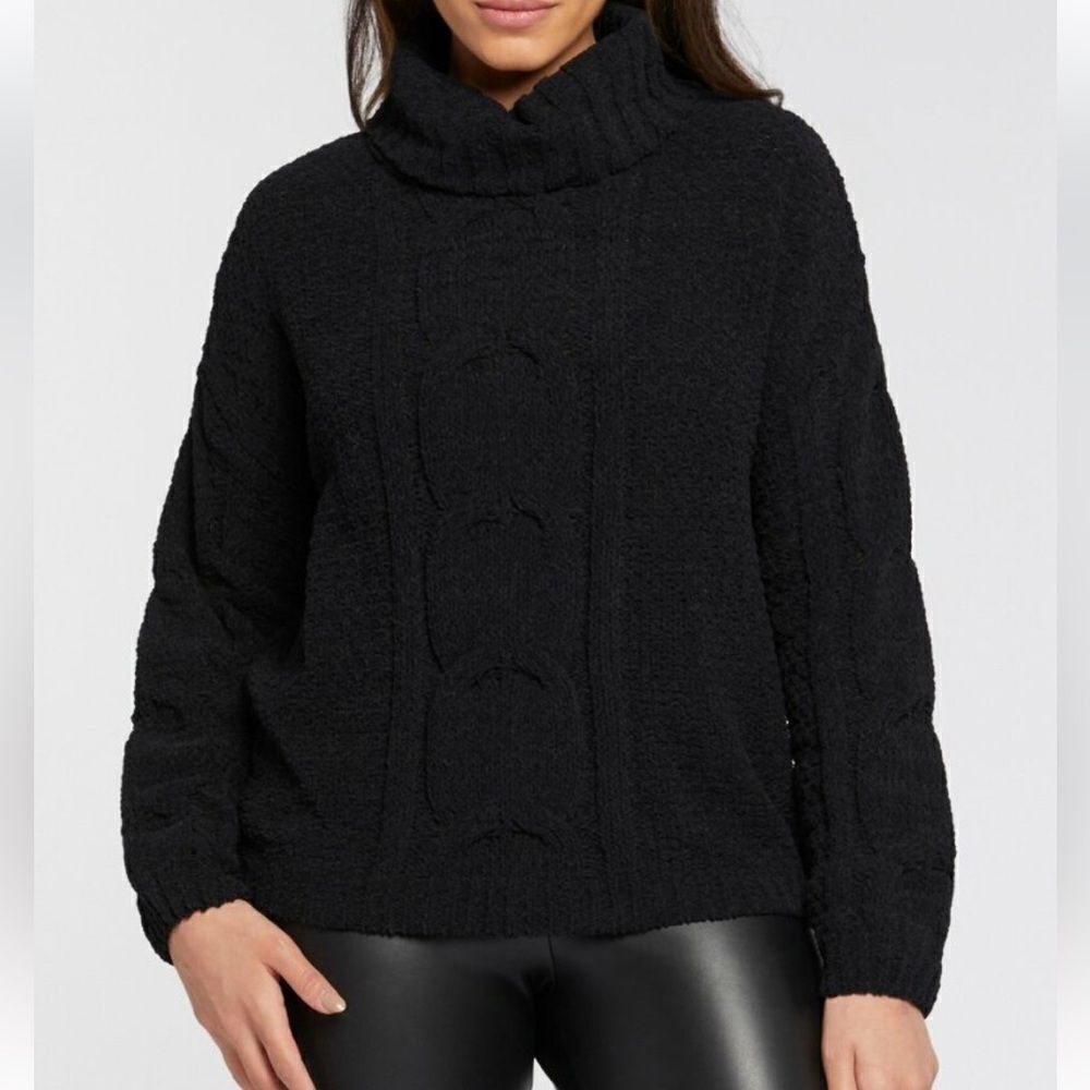 Seven7 Cable Knit Cowl Neck Sweater, Size XXL, NWT‎
